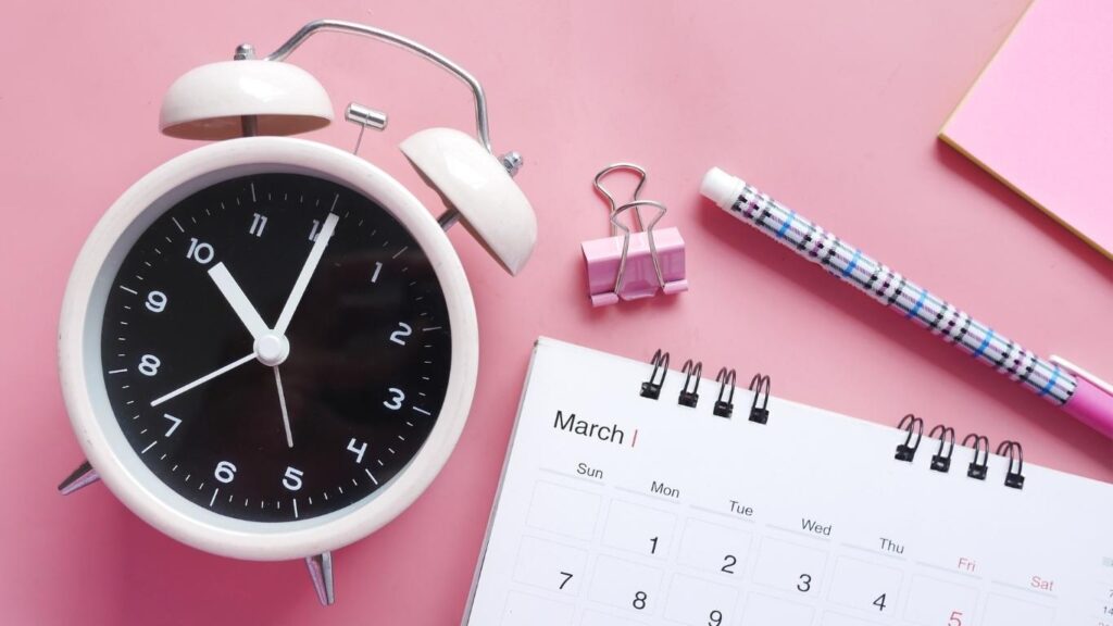 calendario en ingles